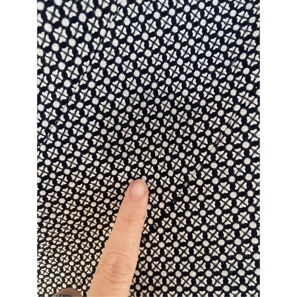 Escada Wool Silk Blend Black White Blazer, Mother of Pearl Button, Size Medium* - Picture 6 of 11